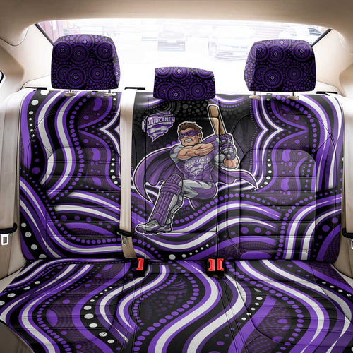 Hobart Hurricanes Cricket Back Car Seat Cover Australian Cricket Mascot - Modern Indigenous Style