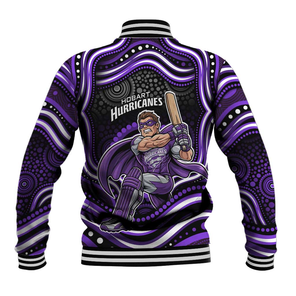 Hobart Hurricanes Cricket Baseball Jacket Australian Cricket Mascot - Modern Indigenous Style