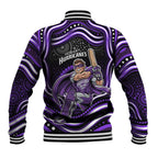 Hobart Hurricanes Cricket Baseball Jacket Australian Cricket Mascot - Modern Indigenous Style