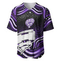 Hobart Hurricanes Cricket Baseball Jersey Australian Cricket Mascot - Modern Indigenous Style