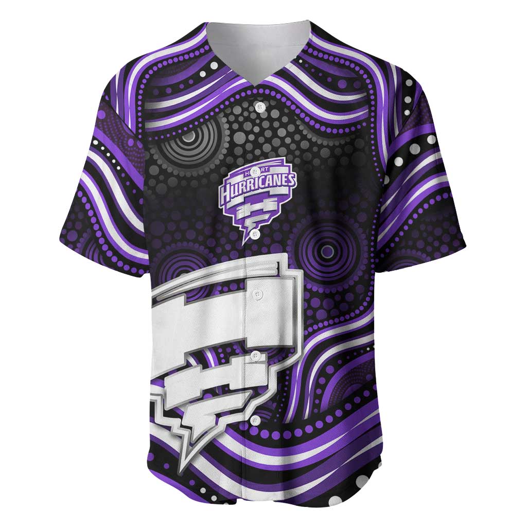 Hobart Hurricanes Cricket Baseball Jersey Australian Cricket Mascot - Modern Indigenous Style