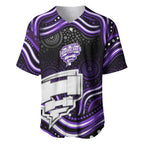 Hobart Hurricanes Cricket Baseball Jersey Australian Cricket Mascot - Modern Indigenous Style
