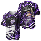 Hobart Hurricanes Cricket Baseball Jersey Australian Cricket Mascot - Modern Indigenous Style