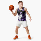 Hobart Hurricanes Cricket Basketball Jersey Australian Cricket Mascot - Modern Indigenous Style