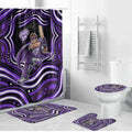 Hobart Hurricanes Cricket Bathroom Set Australian Cricket Mascot - Modern Indigenous Style