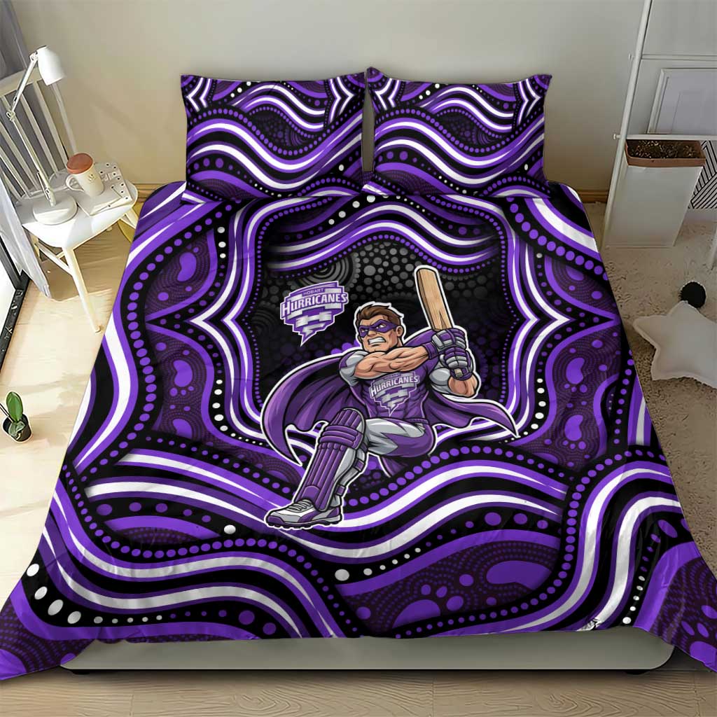 Hobart Hurricanes Cricket Bedding Set Australian Cricket Mascot - Modern Indigenous Style