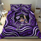 Hobart Hurricanes Cricket Bedding Set Australian Cricket Mascot - Modern Indigenous Style