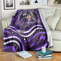 Hobart Hurricanes Cricket Blanket Australian Cricket Mascot - Modern Indigenous Style