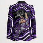 Hobart Hurricanes Cricket Blazer Australian Cricket Mascot - Modern Indigenous Style