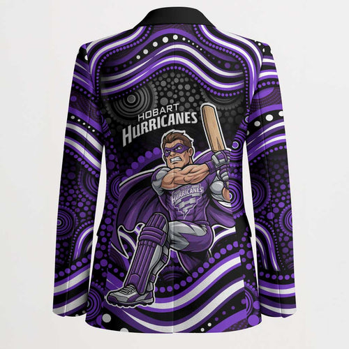 Hobart Hurricanes Cricket Blazer Australian Cricket Mascot - Modern Indigenous Style