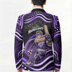 Hobart Hurricanes Cricket Blazer Australian Cricket Mascot - Modern Indigenous Style