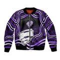 Hobart Hurricanes Cricket Bomber Jacket Australian Cricket Mascot - Modern Indigenous Style