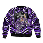 Hobart Hurricanes Cricket Bomber Jacket Australian Cricket Mascot - Modern Indigenous Style