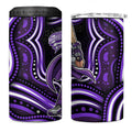 Hobart Hurricanes Cricket 4 in 1 Can Cooler Tumbler Australian Cricket Mascot - Modern Indigenous Style