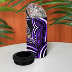 Hobart Hurricanes Cricket 4 in 1 Can Cooler Tumbler Australian Cricket Mascot - Modern Indigenous Style