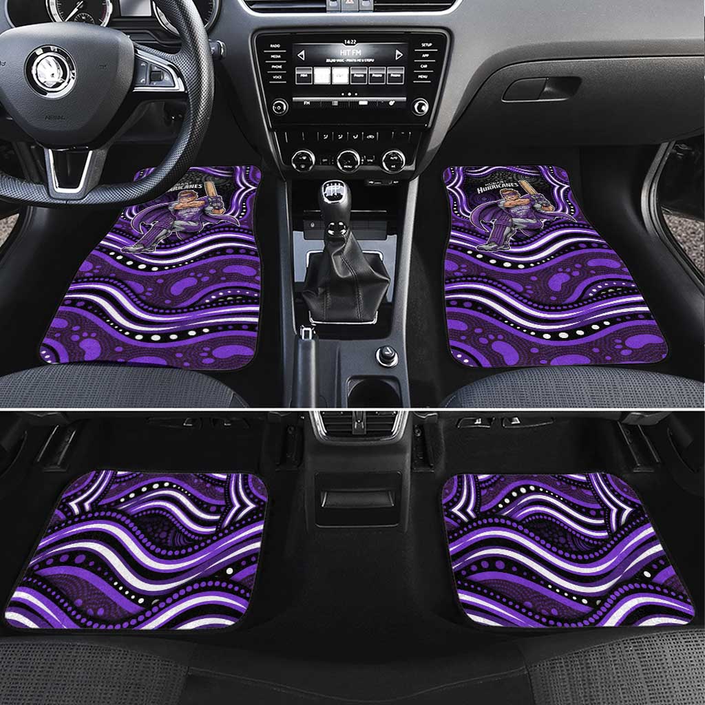 Hobart Hurricanes Cricket Car Mats Australian Cricket Mascot - Modern Indigenous Style
