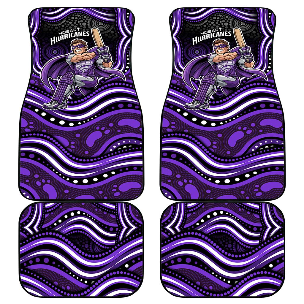 Hobart Hurricanes Cricket Car Mats Australian Cricket Mascot - Modern Indigenous Style
