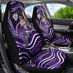 Hobart Hurricanes Cricket Car Seat Cover Australian Cricket Mascot - Modern Indigenous Style
