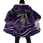 Hobart Hurricanes Cricket Cloak Australian Cricket Mascot - Modern Indigenous Style