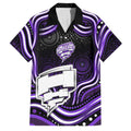 Hobart Hurricanes Cricket Family Matching Mermaid Dress and Hawaiian Shirt Australian Cricket Mascot - Modern Indigenous Style