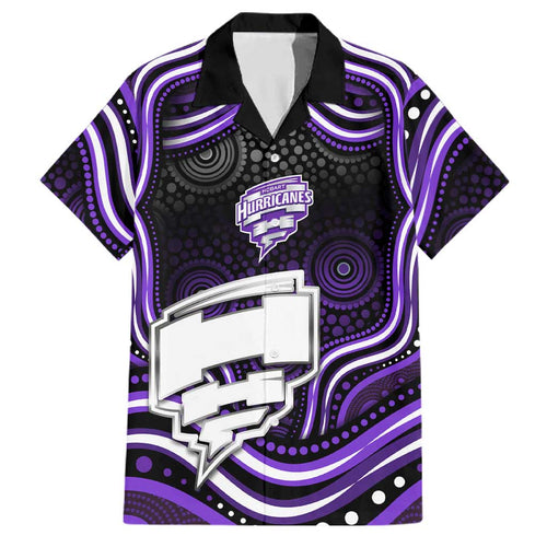 Hobart Hurricanes Cricket Family Matching Mermaid Dress and Hawaiian Shirt Australian Cricket Mascot - Modern Indigenous Style