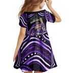 Hobart Hurricanes Cricket Family Matching Tank Maxi Dress and Hawaiian Shirt Australian Cricket Mascot - Modern Indigenous Style
