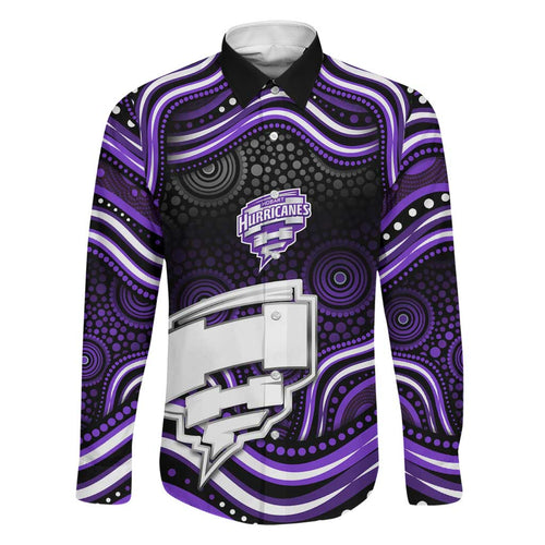 Hobart Hurricanes Cricket Family Matching Tank Maxi Dress and Hawaiian Shirt Australian Cricket Mascot - Modern Indigenous Style