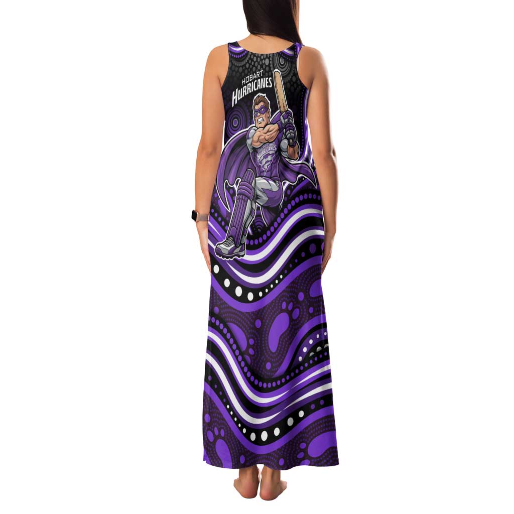 Hobart Hurricanes Cricket Family Matching Tank Maxi Dress and Hawaiian Shirt Australian Cricket Mascot - Modern Indigenous Style