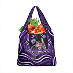 Hobart Hurricanes Cricket Grocery Bag Australian Cricket Mascot - Modern Indigenous Style