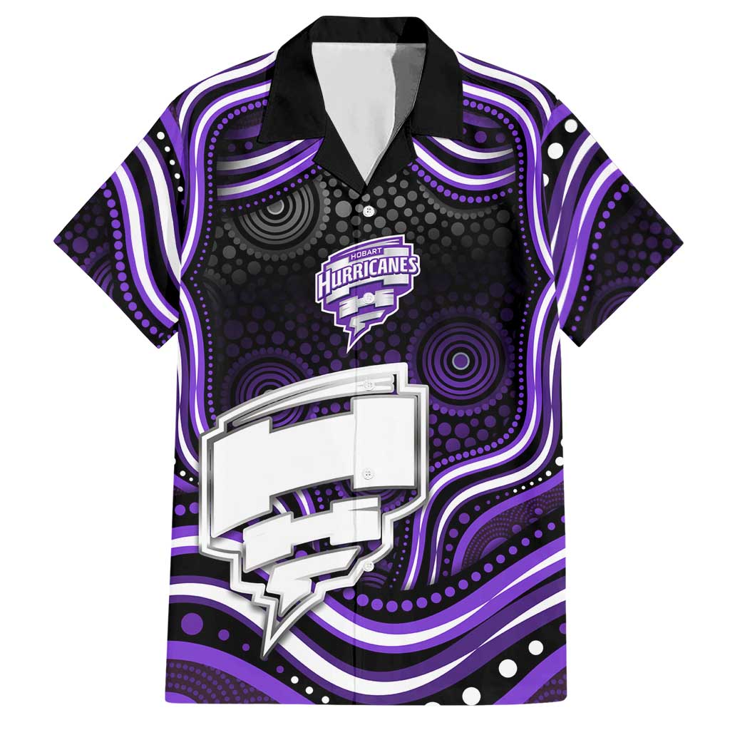 Hobart Hurricanes Cricket Hawaiian Shirt Australian Cricket Mascot - Modern Indigenous Style