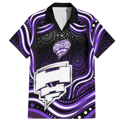Hobart Hurricanes Cricket Hawaiian Shirt Australian Cricket Mascot - Modern Indigenous Style