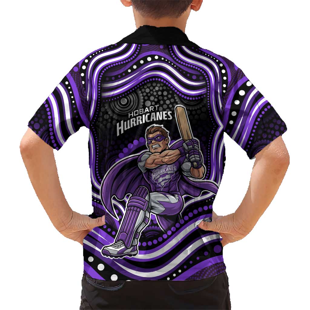 Hobart Hurricanes Cricket Hawaiian Shirt Australian Cricket Mascot - Modern Indigenous Style