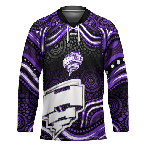 Hobart Hurricanes Cricket Hockey Jersey Australian Cricket Mascot - Modern Indigenous Style