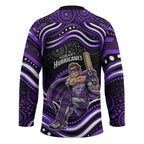 Hobart Hurricanes Cricket Hockey Jersey Australian Cricket Mascot - Modern Indigenous Style