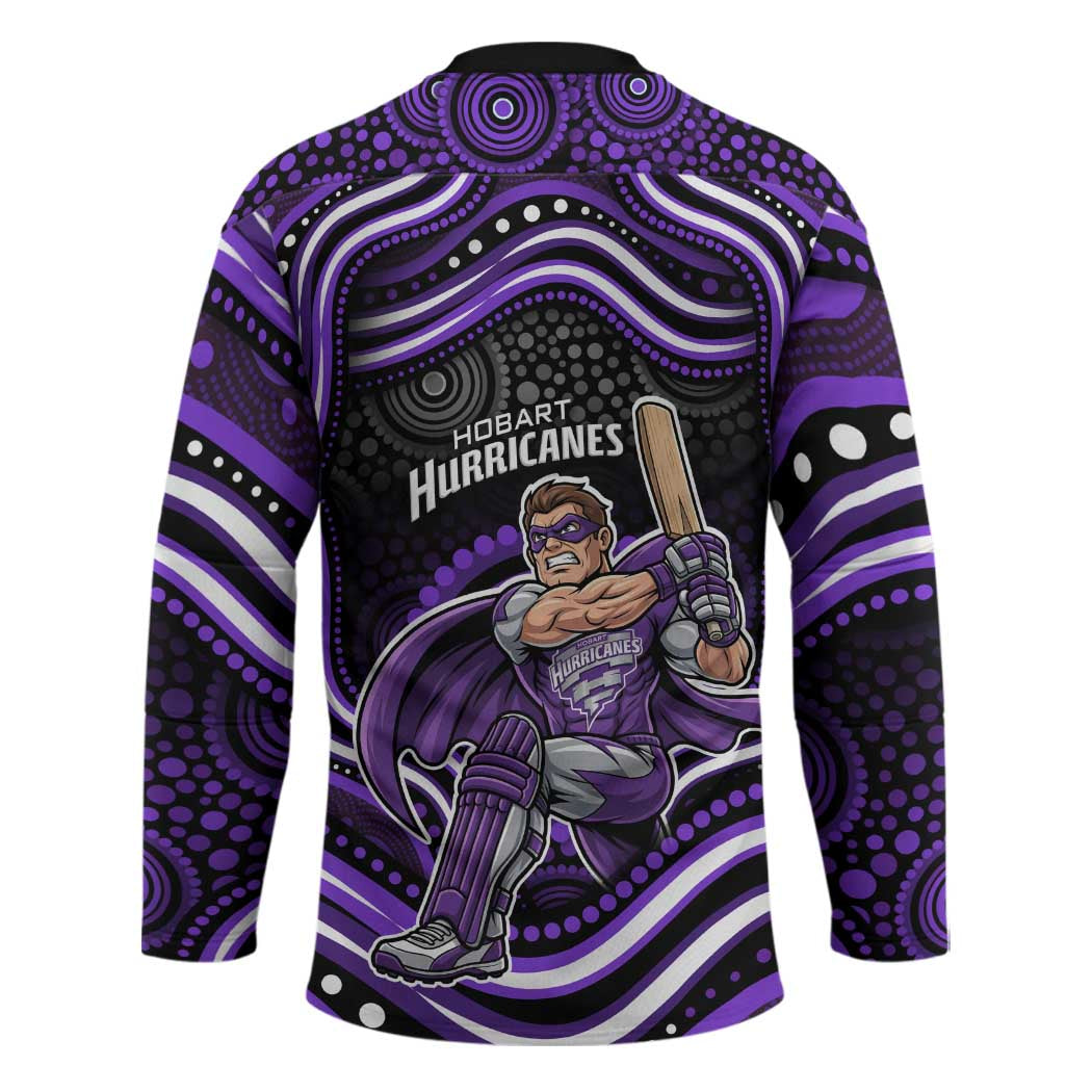 Hobart Hurricanes Cricket Hockey Jersey Australian Cricket Mascot - Modern Indigenous Style