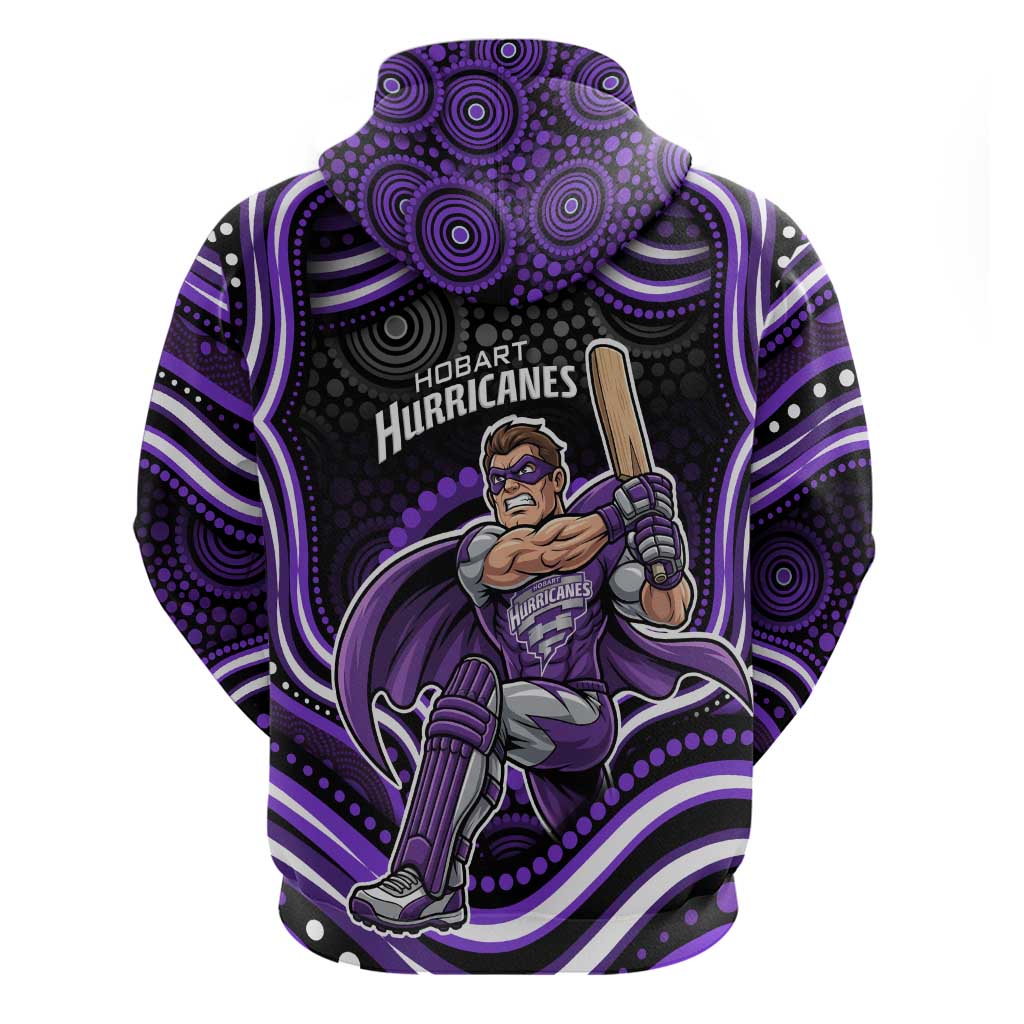 Hobart Hurricanes Cricket Hoodie Australian Cricket Mascot - Modern Indigenous Style