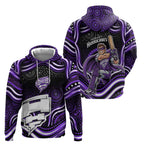 Hobart Hurricanes Cricket Hoodie Australian Cricket Mascot - Modern Indigenous Style