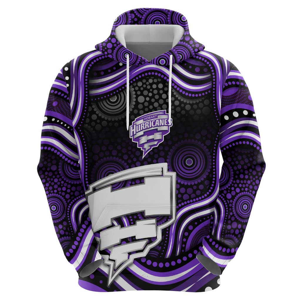 Hobart Hurricanes Cricket Hoodie Australian Cricket Mascot - Modern Indigenous Style