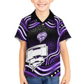 Hobart Hurricanes Cricket Kid Hawaiian Shirt Australian Cricket Mascot - Modern Indigenous Style