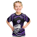 Hobart Hurricanes Cricket Kid T Shirt Australian Cricket Mascot - Modern Indigenous Style
