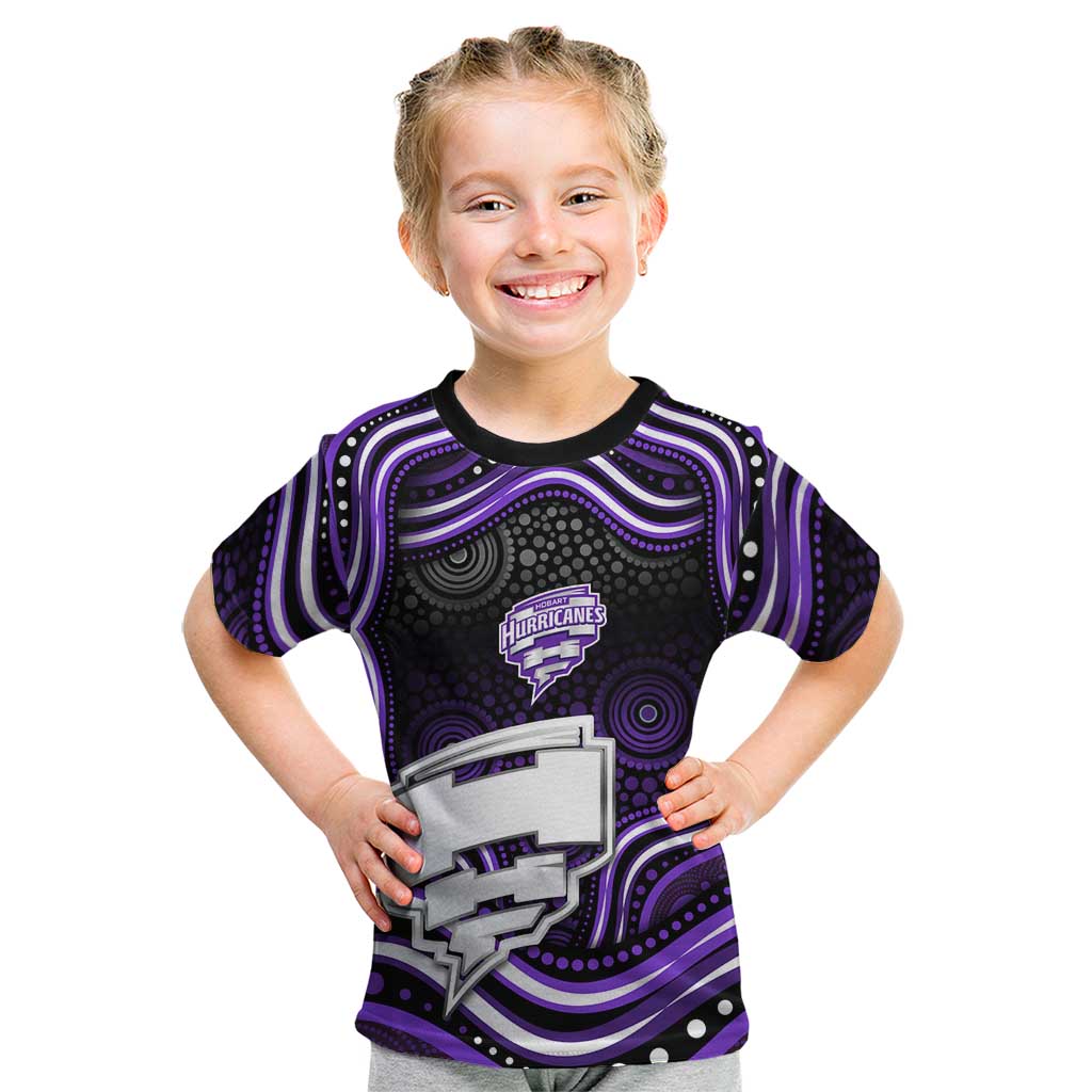 Hobart Hurricanes Cricket Kid T Shirt Australian Cricket Mascot - Modern Indigenous Style