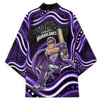 Hobart Hurricanes Cricket Kimono Australian Cricket Mascot - Modern Indigenous Style
