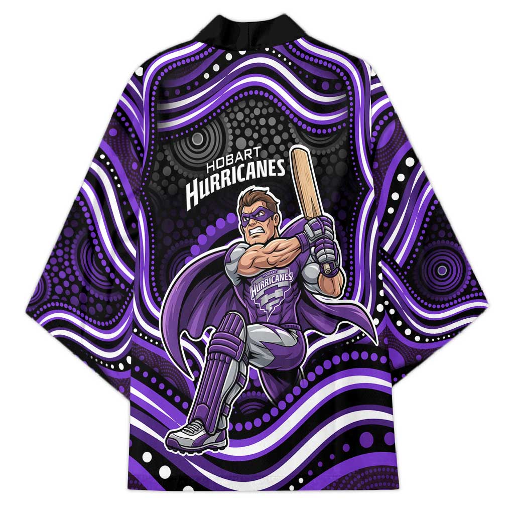 Hobart Hurricanes Cricket Kimono Australian Cricket Mascot - Modern Indigenous Style