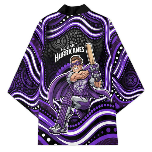 Hobart Hurricanes Cricket Kimono Australian Cricket Mascot - Modern Indigenous Style