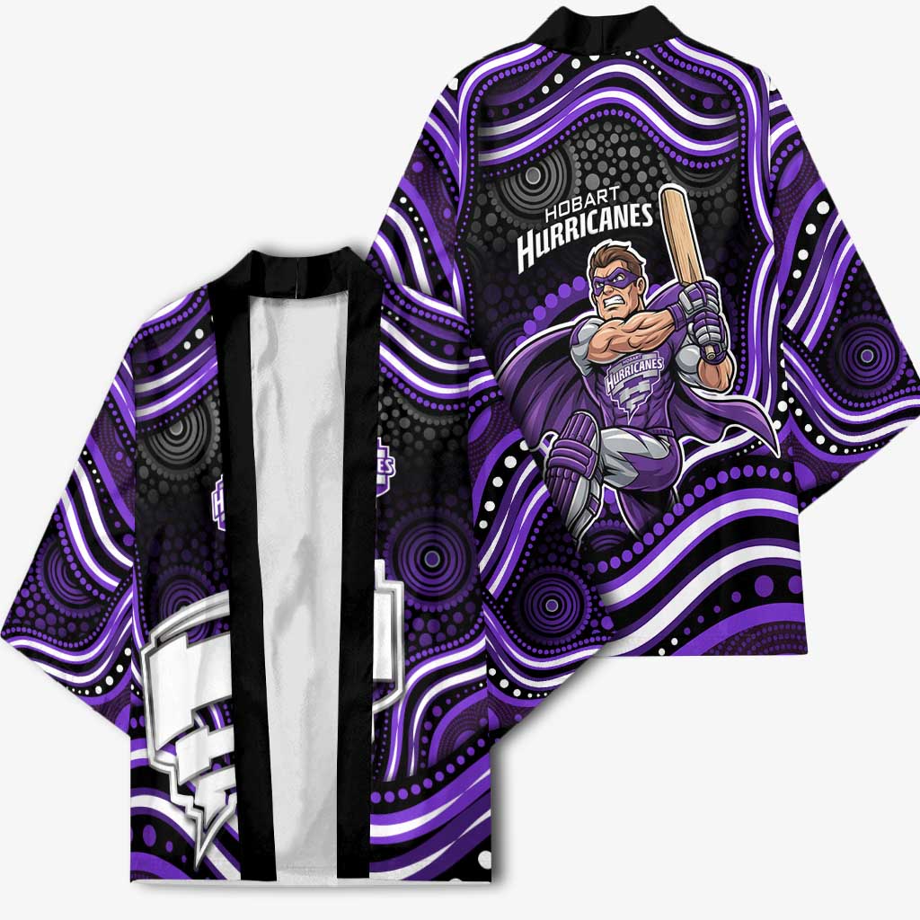 Hobart Hurricanes Cricket Kimono Australian Cricket Mascot - Modern Indigenous Style