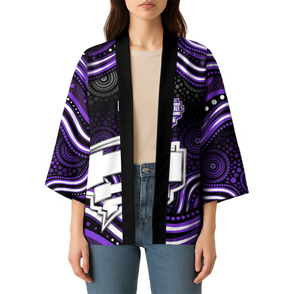 Hobart Hurricanes Cricket Kimono Australian Cricket Mascot - Modern Indigenous Style
