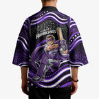 Hobart Hurricanes Cricket Kimono Australian Cricket Mascot - Modern Indigenous Style