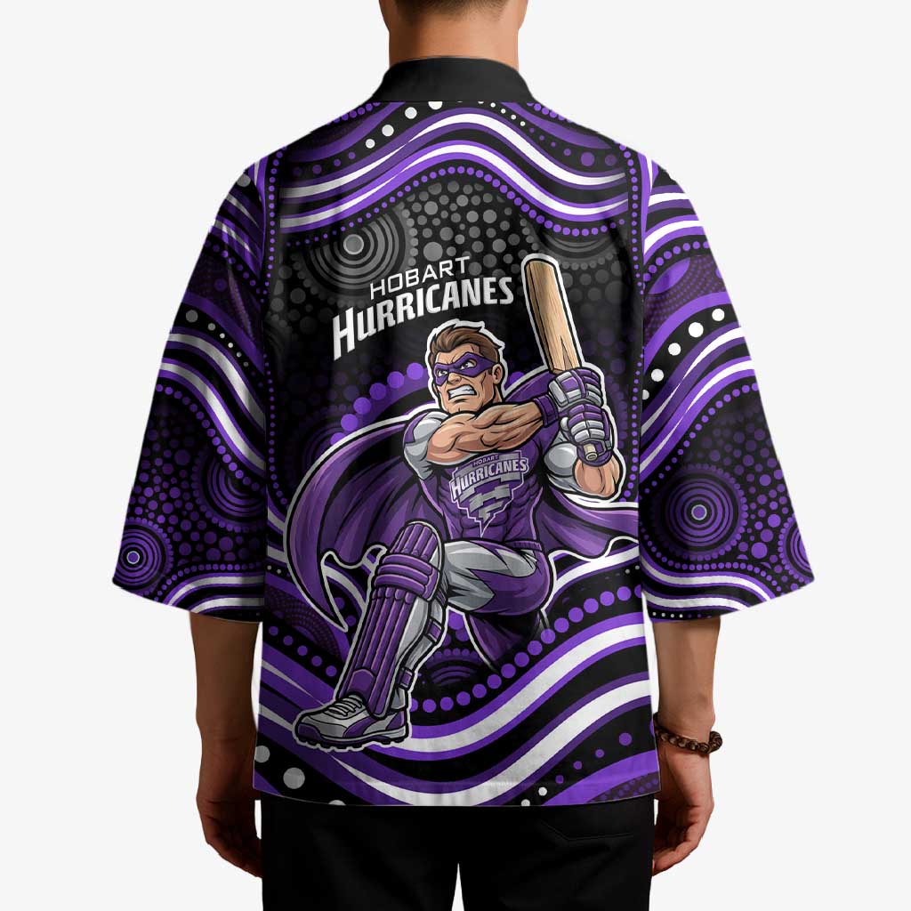 Hobart Hurricanes Cricket Kimono Australian Cricket Mascot - Modern Indigenous Style