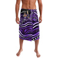 Hobart Hurricanes Cricket Lavalava Australian Cricket Mascot - Modern Indigenous Style