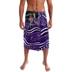 Hobart Hurricanes Cricket Lavalava Australian Cricket Mascot - Modern Indigenous Style